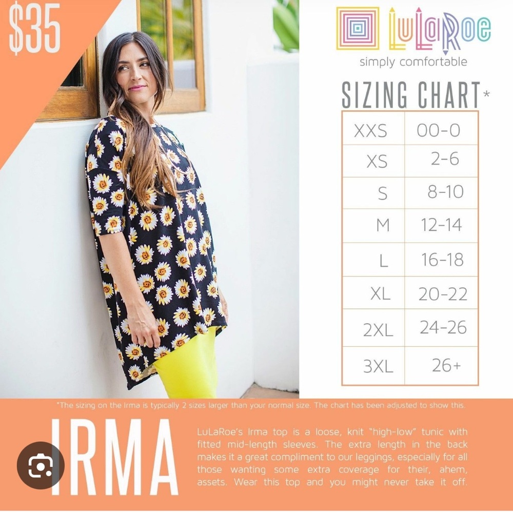 Lularoe Multicolor Minnie Mouse Pattern Irma Top - image 4